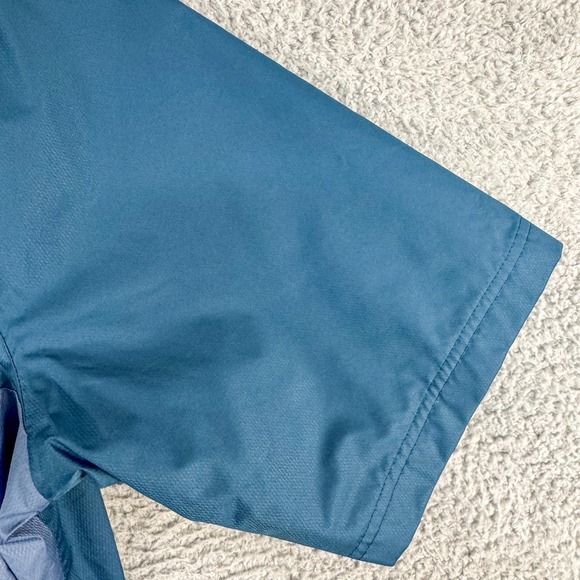 Pinehurst Golf Jacket Mens Large Blue Adidas Climastorm 1/4 Zip Windbreaker - Picture 6 of 12